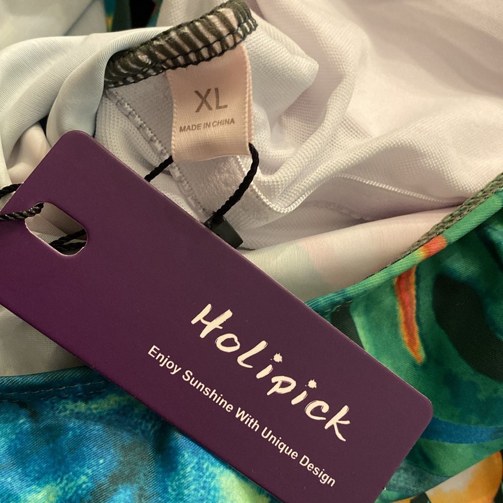 NWT Holipick Off the Shoulder Tropical Floral One-Piece Swimsuit - Picture 16 of 16